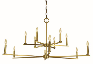 Evelyn 12 Light Oversized Foyer Chandelier by Framburg - 5762 BR