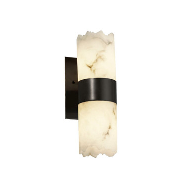 Lumenaria Dakota 2 Light Cylinder Broken Rim Wall Sconce by Justice Design - FAL-8762-12