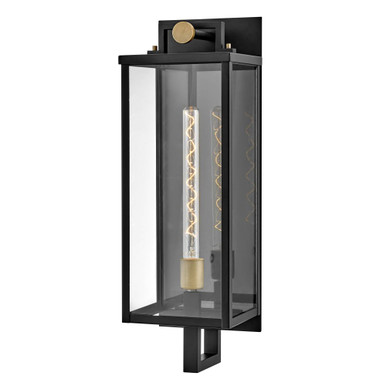 Catalina 12W 1 LED Light Outdoor Wall Lantern by Hinkley - 23014BK