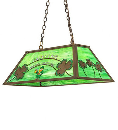 Personalized Packy's Pub 6 Light Oblong Pendant 18 x 17 Inch by Meyda - 270501