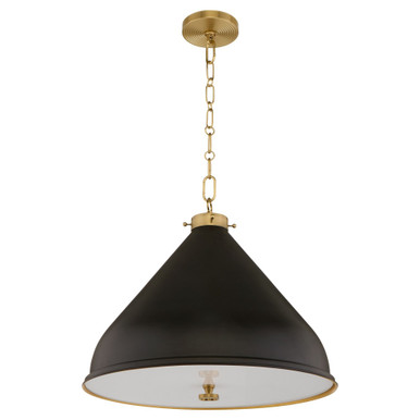 Bonnel 1 Light Pendant 17 Inch Tall and 20 Inch Wide by Quorum - 6863-20-5980