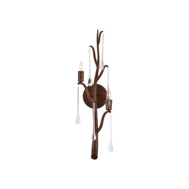 Morning Grove 2 Light Right Wall Sconce 25.5 Inch Tall by Currey Company - 5000-0291