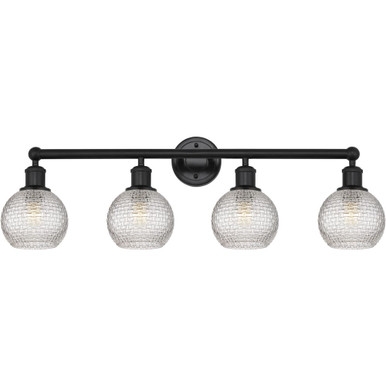Athens 4 Light Bath Vanity 10.38 Inch Tall X 32.88 Inch Wide by Innovations - 616-4W-G122C-6