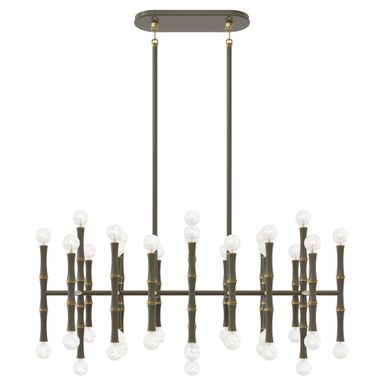 Kane 42 Light Chandelier 16.38 Inch Tall X 38.25 Inch Wide by Robert Abbey - 77