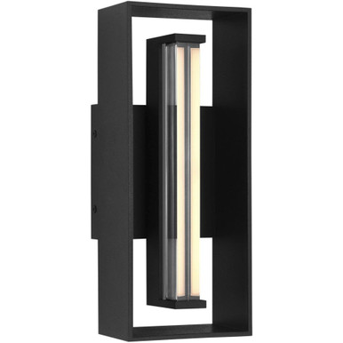 Abner 12W LED Outdoor Wall Lantern 12 Inch Tall by Visual Comfort Studio - SLO1341TXB