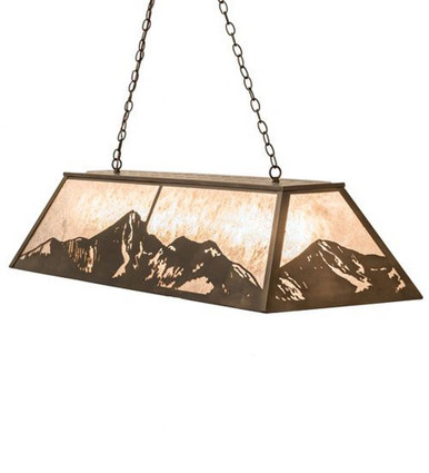 Mountain Range 9 Light Oblong Pendant 18 x 17 Inches by Meyda Tiffany - 249972