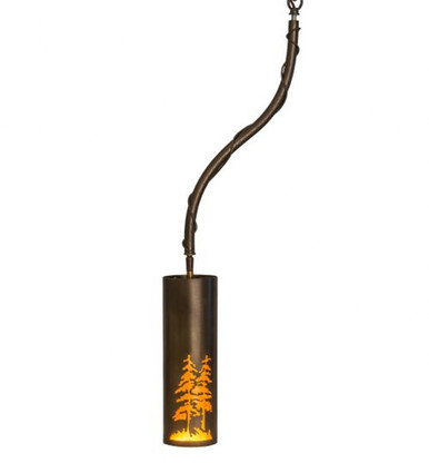 Tall Pines 1 Light Mini Pendant 30.5 x 4 Inches by Meyda Tiffany - 188058