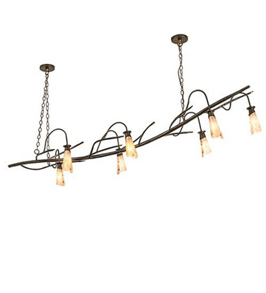 Winter Solstice 7 Light Oblong Chandelier 16 x 30 Inch W by Meyda Tiffany - 273231