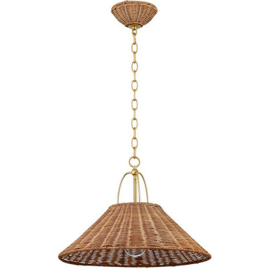 Davida 1 Light Large Pendant 13.75 Inch Tall by Mitzi - H894701S-AGB