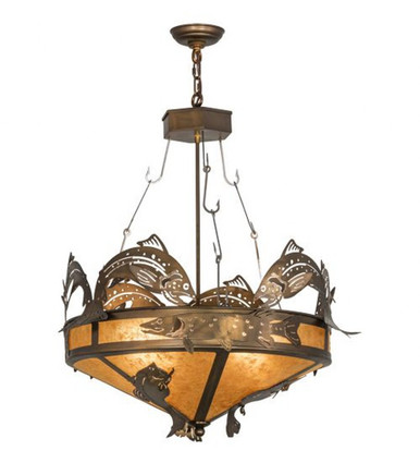 Catch of the Day 12 Light Inverted Pendant 74 x 82 Inches by Meyda Tiffany - 50167