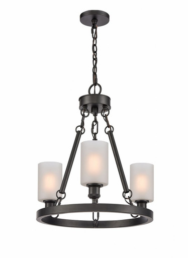 Saloon 3 Light Small Chandelier by Innovations - 820-BK-G801