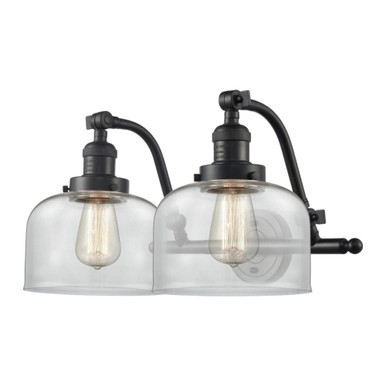 Bell 100W 2 LED Adjustable Down Bath Vanity 12X18 Inch Wide by Innovations - 515-2W-OB-G72-LED