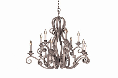 Ibiza 12 Light Oversized Chandelier by Kalco - 4032