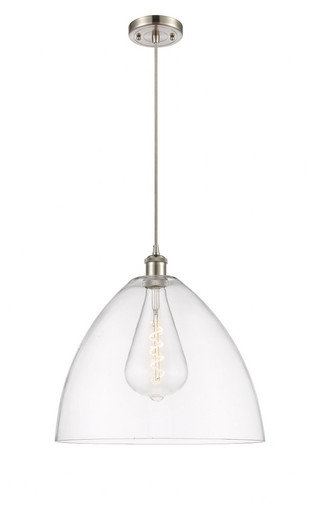 Bristol 1 Light Cord hung Pendant 17 Inch and 16 Inch Wide by Innovations - 516-1P-SN-GBD-162