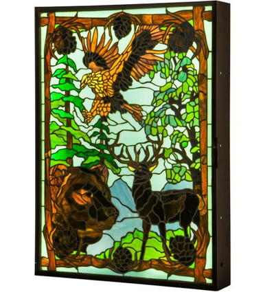 Wilderness 35.5 Inch 31W LED Backlit Window Box by Meyda Tiffany - 149464
