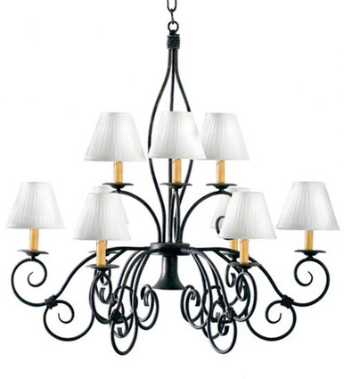 Grace 9 Light 2 Tier Chandelier 26 x 26 Inches Wide by Meyda Tiffany - 120350