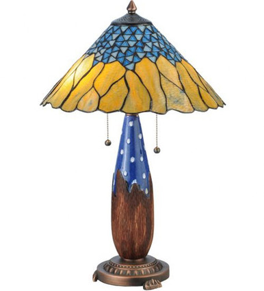 Cristal Azul 24.5 Inch H Cristal Azul Table Lamp by Meyda Tiffany - 139610