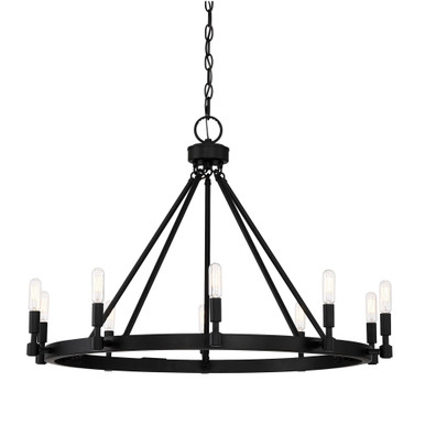 Fiora 10 Light Large Chandelier by Designers Fountain - 92589-bk