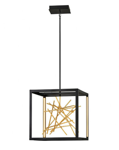 Styx 45W 1 LED Large Pendant by Fredrick Ramond - FR46407BLK