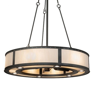 Smythe Craftsman 6 Light Fandelier 81 In H and 49 In W by Meyda Tiffany - 210298