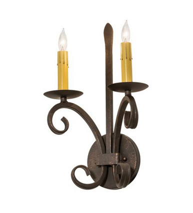 Valetta 2 Light Wall Sconce 15 x 9.5 Inches by Meyda Tiffany - 180721