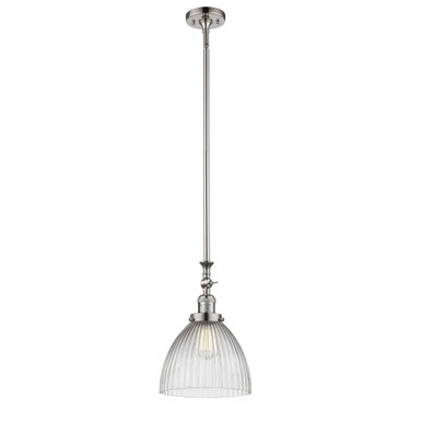 Seneca Falls 100W 1 LED Adjustable Mini Pendant 13.88X9.5 by Innovations - 206-PN-G222-LED