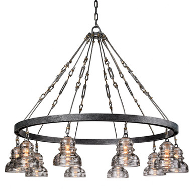 Menlo Park 10 Light Oversized Chandelier by Troy - F7