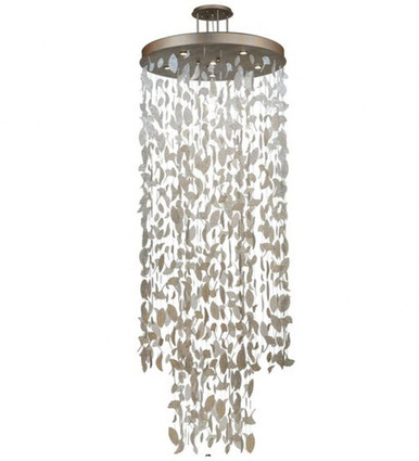 Ginkgo Leaf 6 Light Cascading Pendant 113 x 44 Inches by Meyda Tiffany - 134925