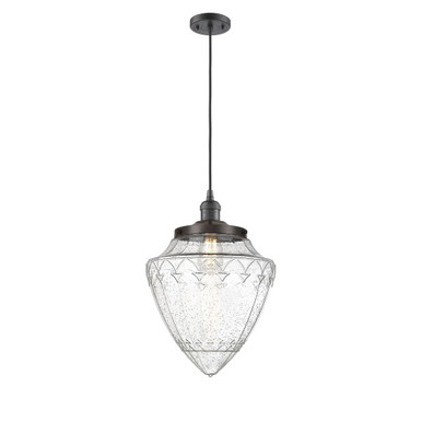 Bullet 1 Light Cord Hung Mini Pendant 16.25X11.88 Inch Wide by Innovations - 201C-G66-12