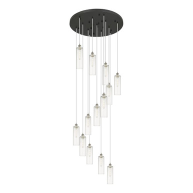 Crown Point 13 Light Multi Pendant 44 Inch and 32 Inch Wide by Innovations - 132BK-B-13P-SN-G434-12CL