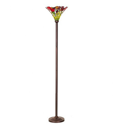 Tulip 1 Light Torchiere 70 Inch H and 14 Inch W by Meyda Tiffany - 127155