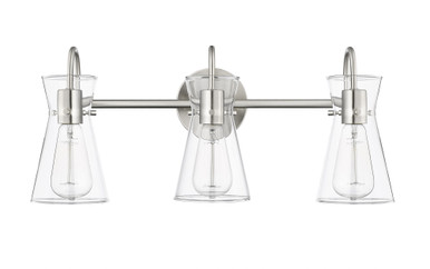 Camellia 3 Light Bath Vanity 9.5 Inch Tall and 22 Inch Wide by Millennium - 21003