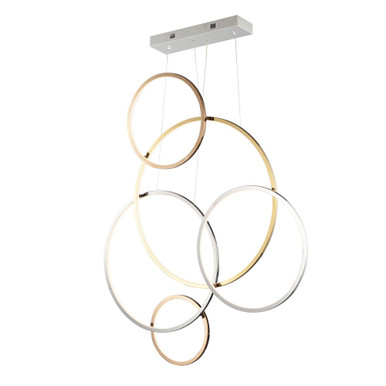 Union 5 LED Light Mini Pendant 46.75 Inch Tall by ET2 - E20375-MPLT