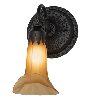 Pond Lily 1 Light Wall Sconce 10 x 5.5 Inches by Meyda Tiffany 260482 - 260482