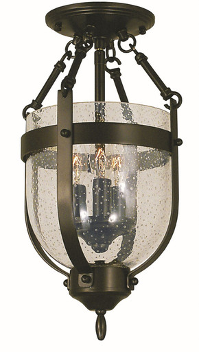 Hannover 3 Light 8 Inch Wide Semi Flush Mount by Framburg - 1010