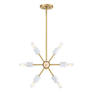 Star Dust 8 Light Pendant 13.25 Inch and 15 Inch Wide by Designers Fountain - D304C-15P-BG