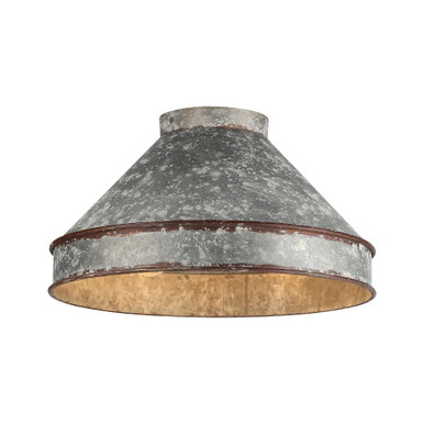 Jasper 2 Light Flush Mount 7.75 Inch Tall and 14 Inch Wide by Golden - 0877-FM ABI-GV