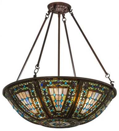 Fleur De Lis 4 Light Large Pendant by Meyda Tiffany - 171054