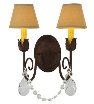 Antonia 2 Light Wall Sconce 16 x 13 Inches by Meyda Tiffany - 142468