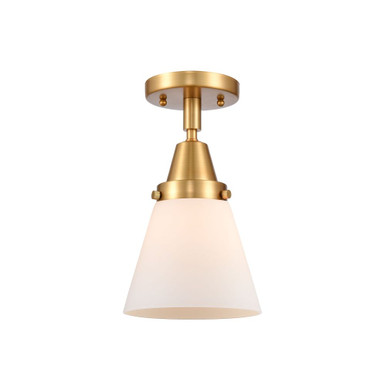 Cone 1 Light Semi Flush Mount 10 Inch Tall X 6.25 Inch Wide by Innovations - 447-1C-G6