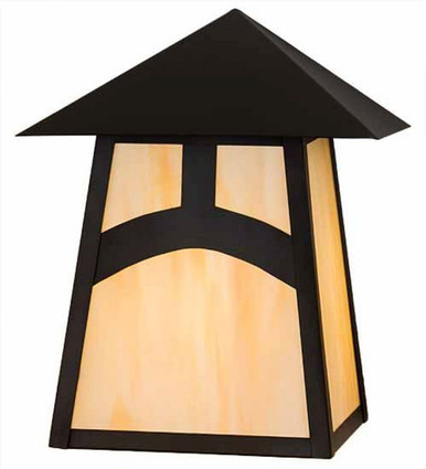 Stillwater Hill Top One Light Wall Sconce 10.5 x 9 Inches by Meyda Tiffany - 45273