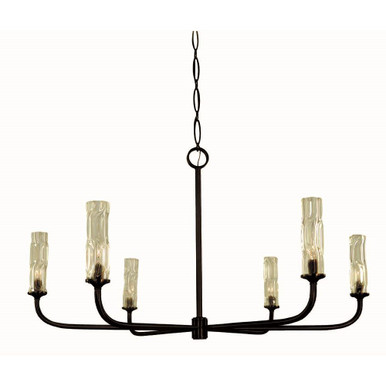 Kaia 6 Light Dining Chandelier 25 Inch Tall and 46 Inch Wide by Framburg - 5966