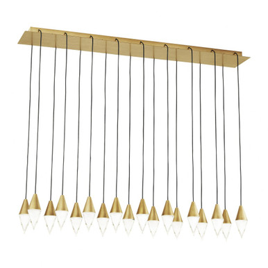 Turret 18 Light Mini Chandelier by VC Modern 700TRSPTRT18TB-LED930277 - 700TRSPTRT18TB-LED930277