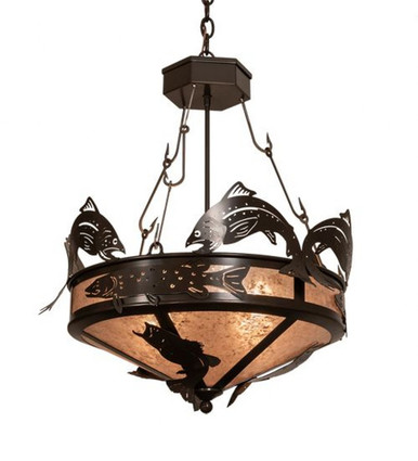 Catch of the Day 4 Light Inverted Pendant 31 x 24 Inches by Meyda Tiffany - 214967
