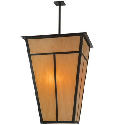 T Mission 6 Light Square Pendant 71 x 51 Inches by Meyda Tiffany - 149259