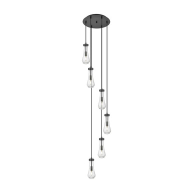 Owego 6 Light Multi Pendant 83.25 Inch Tall X 14.5 Inch Wide by Innovations - 116-451-1P-G451-4