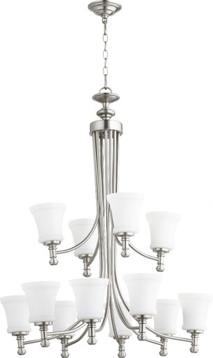 Rossington 12 Light Oversized Chandelier by Quorum - 6122-12