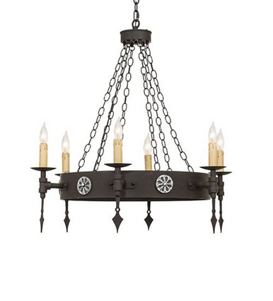 Warwick 6 Light Chandelier 39 x 34 Inches Wide by Meyda Tiffany - 267502