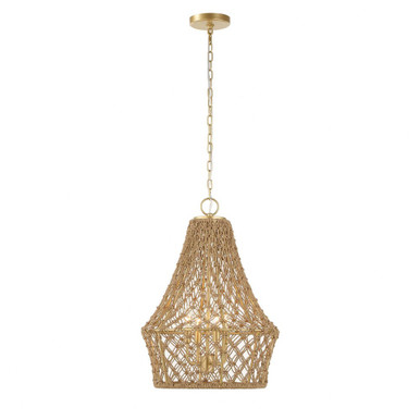 Macrame 4 Light Pendant 25.5 Inch Tall and 18 Inch Wide by Uttermost - 21633