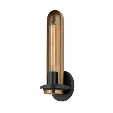 Tuscon 1 Light Wall Sconce by Troy - B8616-PBR/SBK
